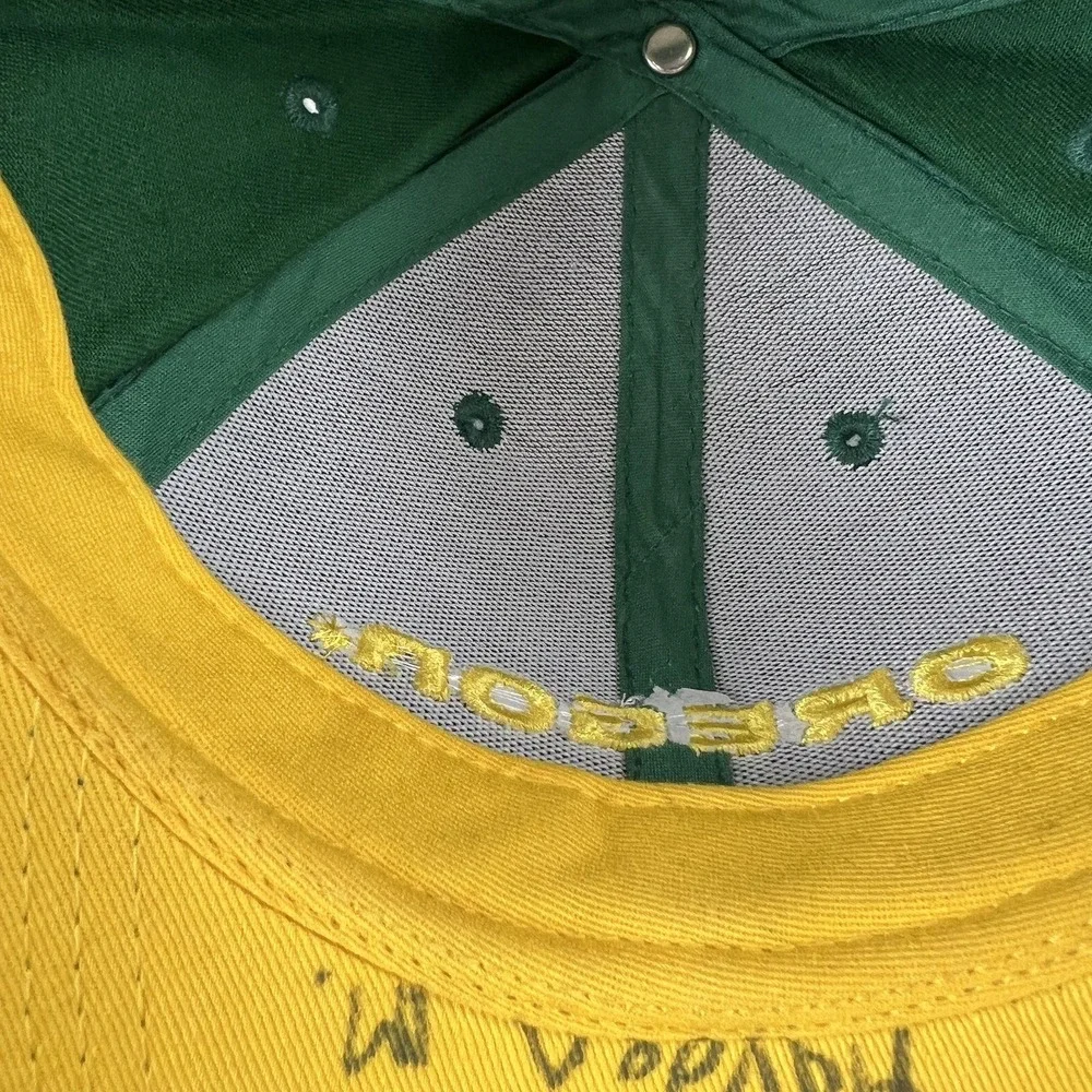 Gen 2 Oregon Ducks Embroidered Hat Youth Green Yellow NCAA Adjustable Kids Cap